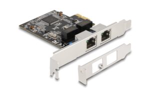 Delock PCI-Express x1 Karte 2xRJ45 Gigabit LAN, RTL8111 kaufen Schweiz | Mediatech.ch