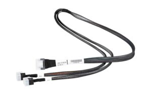 Broadcom SAS Kabel: SFF-8654 -2xSFF-8643 100cm,für SAS HDDs/SSD