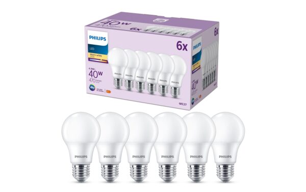 LED 40W A60 E27 WW FR ND 6CT/6 EC LED 40W A60 E27 WW FR ND 6CT/6 EC