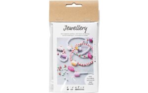 Creativ Company Mini Bastelset Schmuck Elastisches Armband und Ring, Anleitung