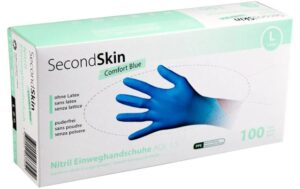 SecondSkin Nitril Einweghandschuh  L Comfort / 1 VP à 100 Stück