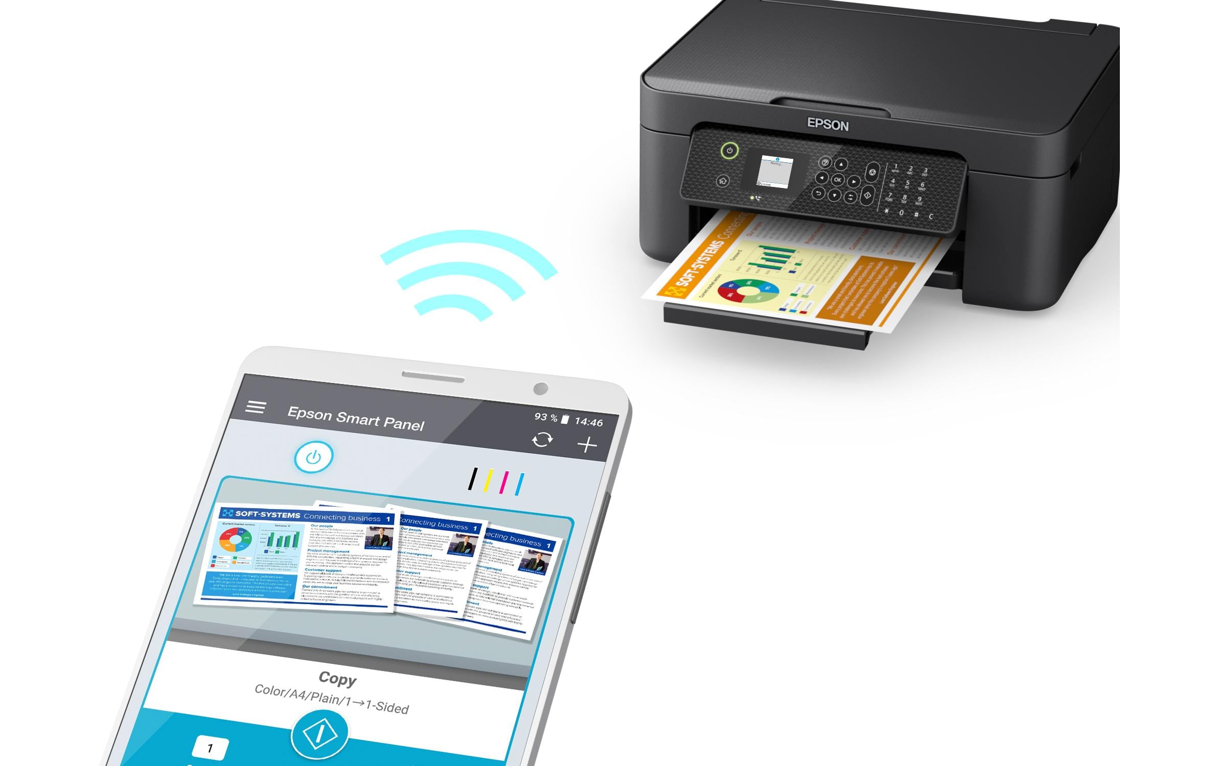 1470534_3 - Mediatech Epson Workforce WF-2910DWF schwarz 4in1, farbig, A4,Wi-Fi