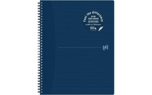 Oxford Spiralheft Origins blau A4+, 70 Seiten, kariert ohne Rand