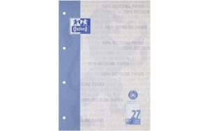 Oxford Schulblock Recycling blau 90g/qm, A4, 50 Seiten, liniert