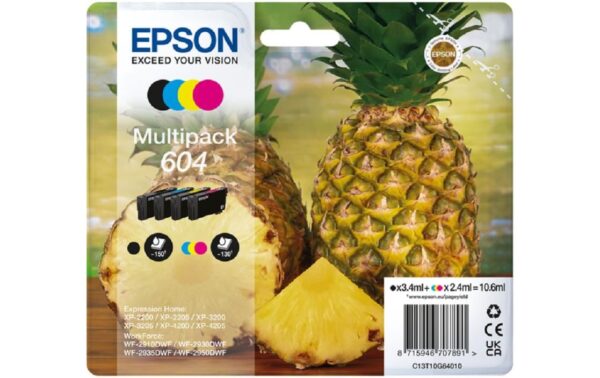 1473586 - Mediatech Epson Tinte Multipack 4-colours 604 Ink 1x3.4/3x2.4 ml, für XP220x/320x/420x/WF29x0