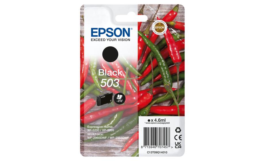 Epson Tinte Nr. 503, C13T09Q14010, Black 4.6 ml, für XP520x/WF296x kaufen Schweiz | Mediatech.ch