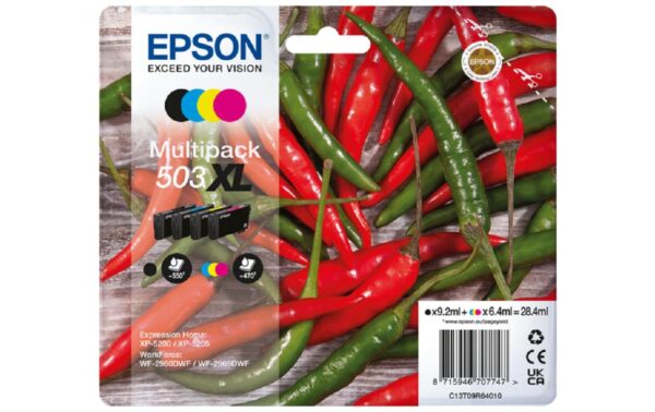Epson Tinte  Multipack 4-colours 503XL Ink 1x9.2/3x6.4ml, für XP520x/WF296x