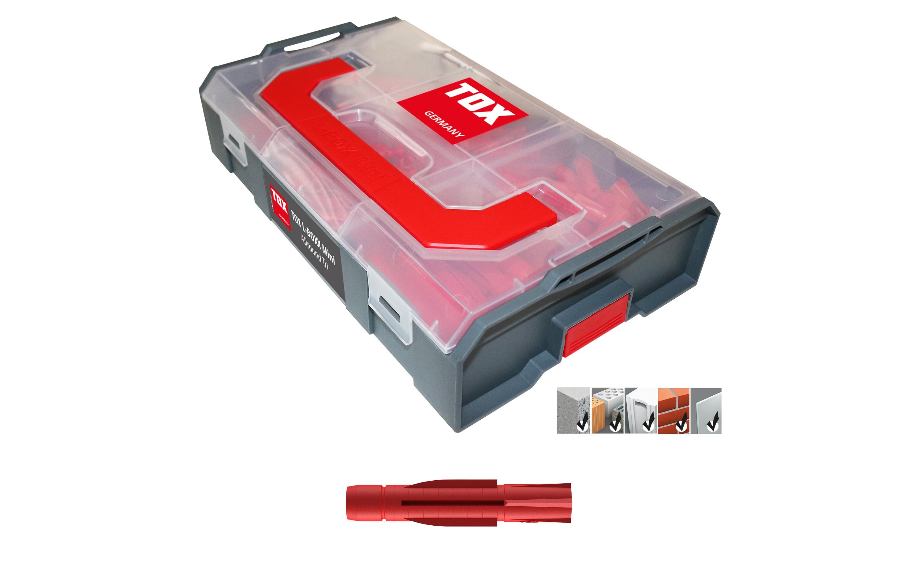 Tox-Dübel TOX L-Boxx Mini Allround Tri Sortiment 266 tlg. kaufen | Mediatech.ch