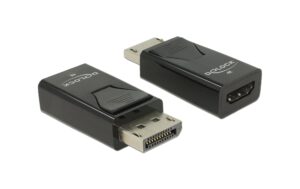 Delock Adapter Displayport 1.2 Stecker zu HDMI Buchse 4K Passiv schwarz