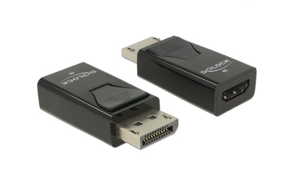 Delock Adapter Displayport 1.2 Stecker zu HDMI Buchse 4K Passiv schwarz kaufen Schweiz | Mediatech.ch