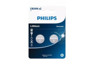 Philips Knopfzelle Lithium CR2016 2 Stück