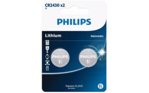 Philips Knopfzelle Lithium CR2430 2 Stück kaufen Schweiz | Mediatech.ch