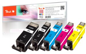 Peach Canon PGI-525/CLI-526, Multi-Pack 1x19, 4x9 ml,410,520,600,490 Seiten