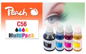Peach Canon CISS GI-56, Multi-Pack 1x170, 3x70 ml,1x6000, 3x14000 S.