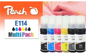 Peach Epson CISS 114,MP, T07A1 6x70 ml,6x2300 Seiten