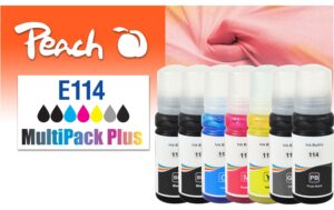 Peach Epson CISS 114,M+, T07A1/B1-5 7x70 ml,7x2300 Seiten