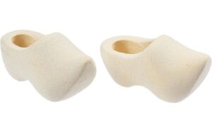 Hobbyfun Mini-Kleidung Holzschuhe 3 cm, 2 Stück