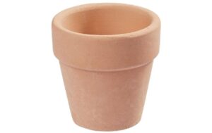 Hobbyfun Mini-Garten Blumentopf Terrakotta 3 x 3 cm, 3 Stück