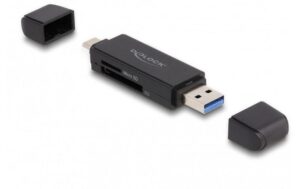 DeLock 91004 Card Reader SuperSpeed USB 5 Gbps USB Typ-C/Typ-A für SD und Micro SD kaufen Schweiz | Mediatech.ch