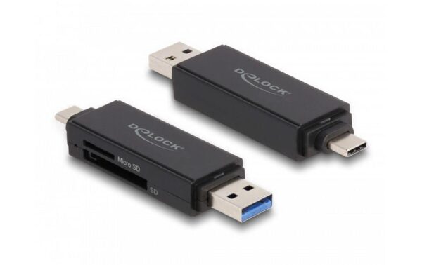 1483017_1 - Mediatech DeLock 91004 Card Reader SuperSpeed USB 5 Gbps USB Typ-C/Typ-A für SD und Micro SD