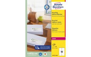 Avery Zweckform Recyc. -Etik. 99,1x57mm Inhalt: 1.000 Etik. / 100 Blatt