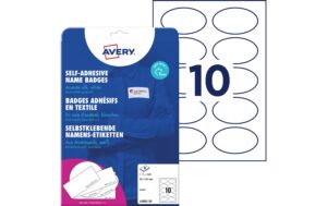 Avery Zweckform NamensEtik. oval 85x50mm Inhalt: 200 Etik. / 20 Blatt