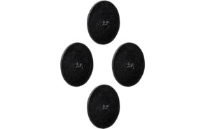Metall-Nano-Gel-Pads 7,5 cm, 4er-Set schwarz