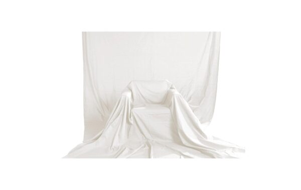 Hintergrund, Stoff, 2,95 x 6 m, Weiss Fotohintergrund