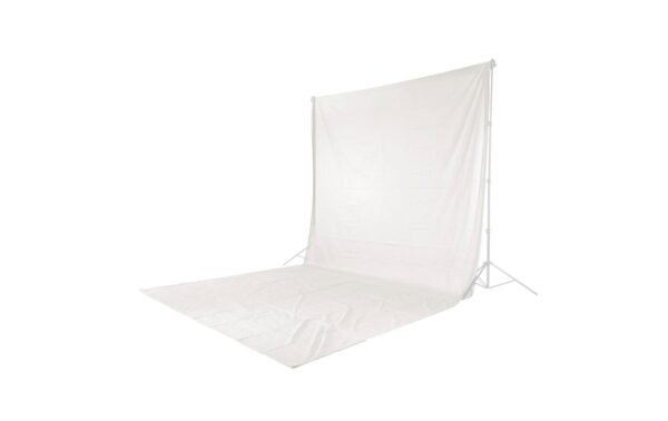 Hintergrund, Stoff, 2,95 x 6 m, Weiss Fotohintergrund