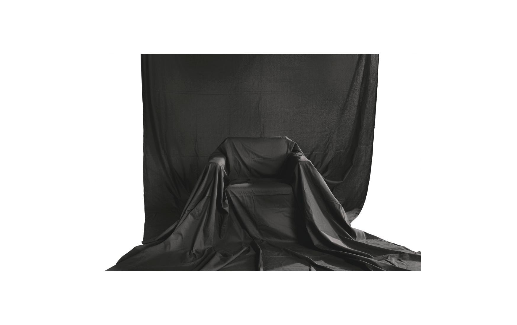 1485457_1 - Mediatech Hintergrund, Stoff, 2,95 x 6 m, Schwarz Fotohintergrund