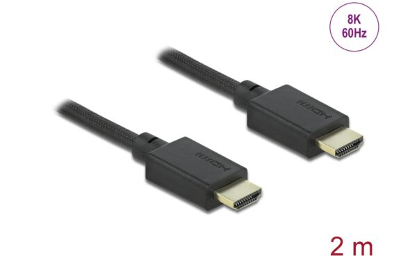 1485969_1 - Mediatech Delock High Speed HDMI Kabel 8K 60Hz 2m, schwarz