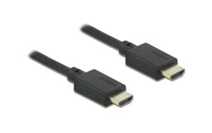 Delock High Speed HDMI Kabel 8K 60Hz 2.5m, schwarz