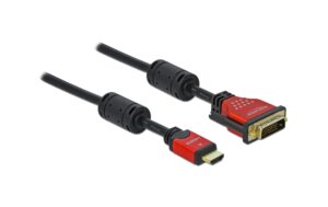 Delock HDMI-A Buchse zu DVI 24+1 Stecker 5m, rot kaufen Schweiz | Mediatech.ch