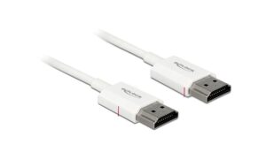 Delock HDMI-A Stecker zu HDMI-A Stecker 4K, 4.5m, weiss, High Quality Slim kaufen Schweiz | Mediatech.ch