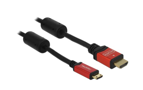 Delock HDMI-A Stecker - HDM Micro-C Stecker 4K, 3m, rot kaufen Schweiz | Mediatech.ch