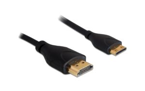 Delock HDMI-A Stecker - Mini-C Stecker 4K, 1m, slim kaufen Schweiz | Mediatech.ch