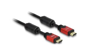 Delock HDMI-A Kabel Stecker/Stecker 4K 30Hz, 2m, schwarz/rot kaufen Schweiz | Mediatech.ch