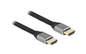 Delock Ultra High Speed HDMI Kabel 8K 60Hz, zertifiziert, 1m, grau