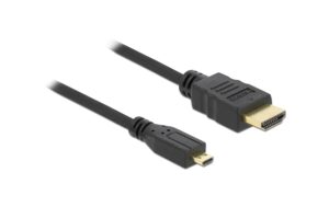 Delock HDMI-A / Micro-D Stecker/Stecker mit Ethernet, 1m kaufen Schweiz | Mediatech.ch
