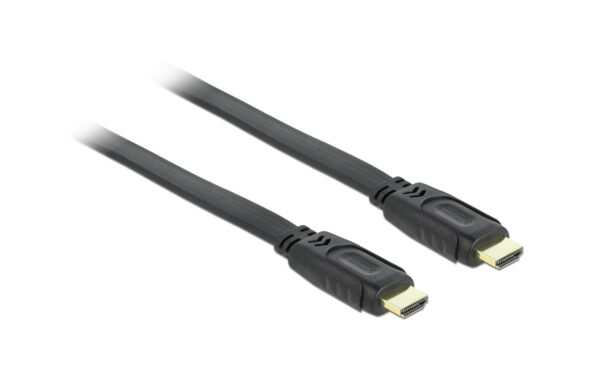 Delock HDMI-A zu HDMI-A Stecker/Stecker mit Ethernet, flach, 1m, schwarz kaufen Schweiz | Mediatech.ch