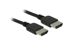 Delock Premium HDMI Kabel 4K 60Hz hochflexibel, 2m, schwarz
