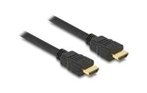 Delock HDMI-A zu HDMI-A Stecker/Stecker High Speed mit Ethernet, 4K, 2m, schwarz