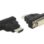 Delock Adapter HDMI zu DVI 24+1 Pin Stecker/Buchse, mit LED