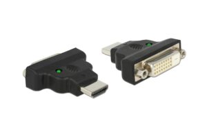 Delock Adapter HDMI zu DVI 24+1 Pin Stecker/Buchse, mit LED