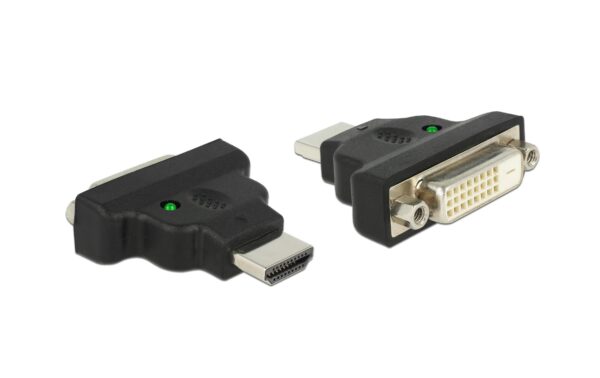 1488741 - Mediatech Delock Adapter HDMI zu DVI 24+1 Pin Stecker/Buchse, mit LED kaufen Schweiz | Mediatech.ch