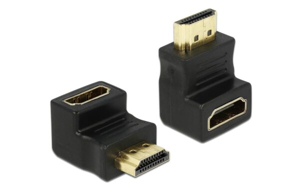 Delock Adapter HDMI-A zu HDMI-A Stecker/Buchse, 90 Grad unten gewinkelt kaufen Schweiz | Mediatech.ch