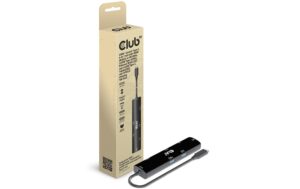 Club 3D, Dockingstation USB C 3.2 4k, 6in1 Ausgang: HDMI, DP, USB 3.2, RJ45, Audio