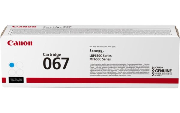 Toner Canon 067 Cyan, 1250 Seiten zu LBP631/633/651/655/657