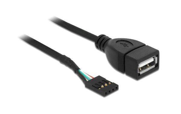 Delock Kabel USB Pin Header Buchse zu USB 2.0 Typ-A Buchse, 20cm kaufen Schweiz | Mediatech.ch
