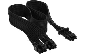 Netzteil Zubehör Corsair 12+4pin PCIe Gen 5 schwarz, 12VHPWR, sleeved, 600W